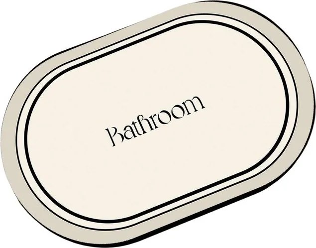 Covoraș de baie crem 60x100 cm Farbelle – Foutastic