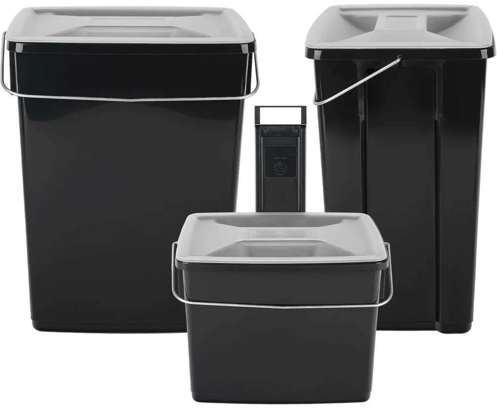 Set de reciclare Curver Biobox 2x10 l + 6 l