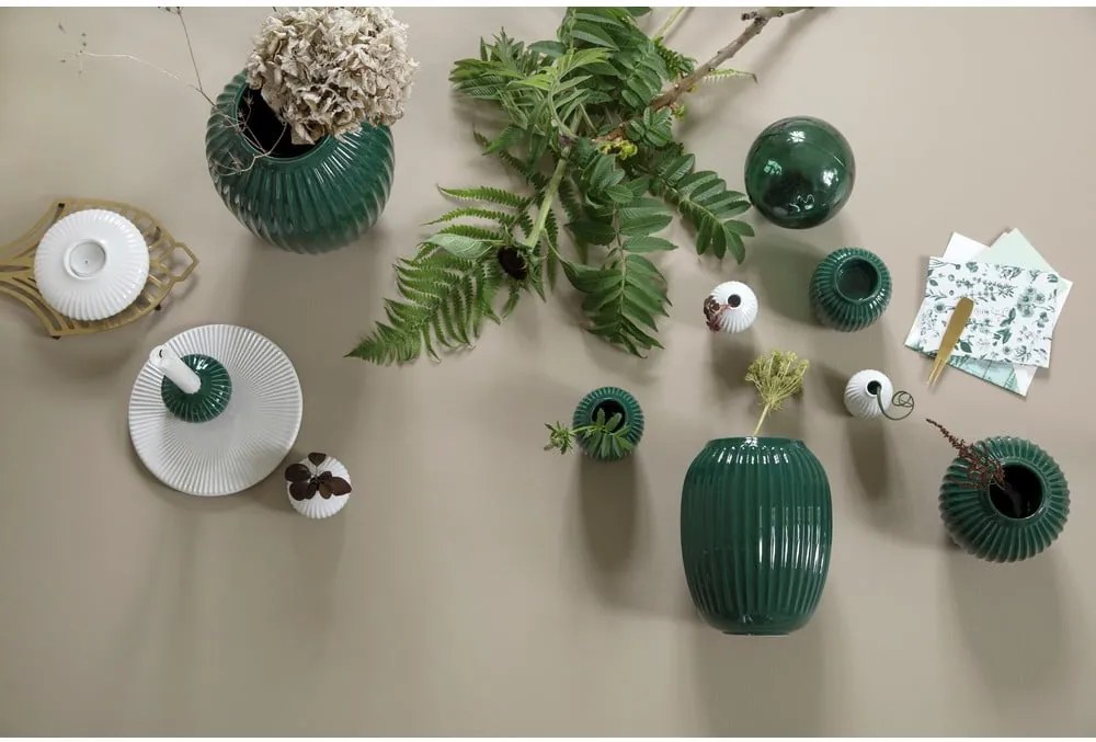 Vază din ceramică Kähler Design Hammershoi, înălțime 10 cm, verde