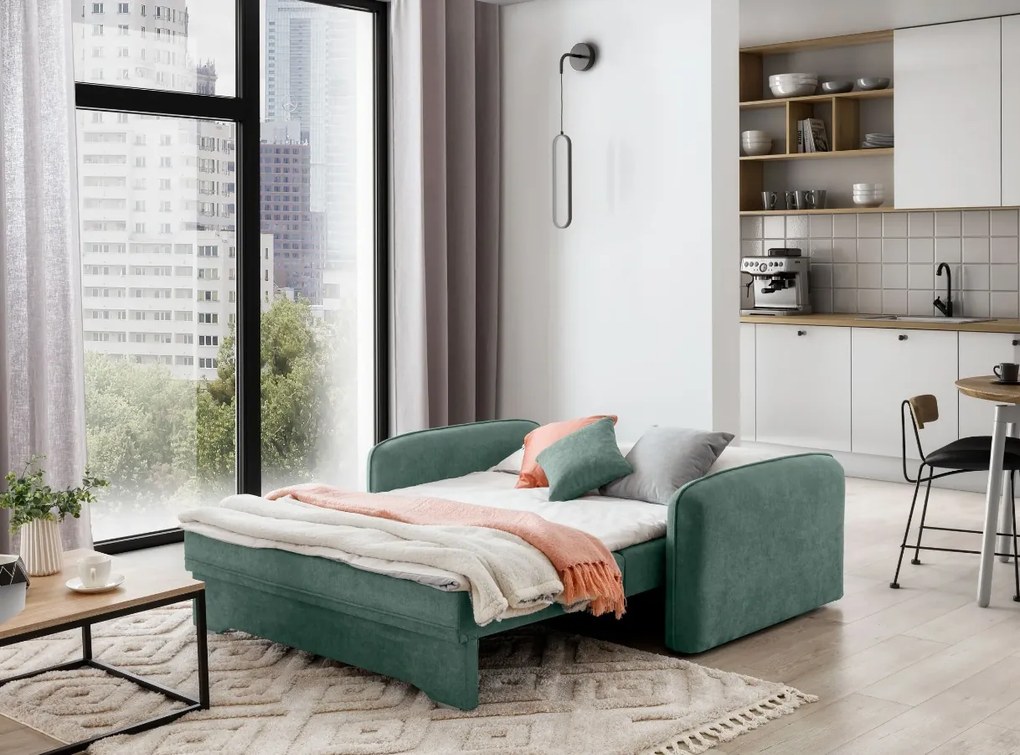 OFERTA Canapea extensibila cu 2 locuri LAINE, verde, calitate II