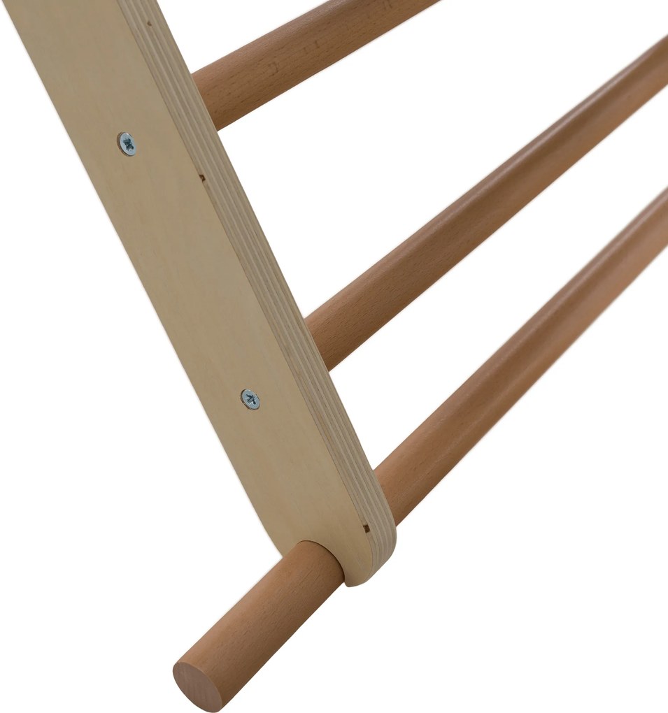 Montessori Triunghiul Pikler 3în1, natural/mix de culori, OPRIN