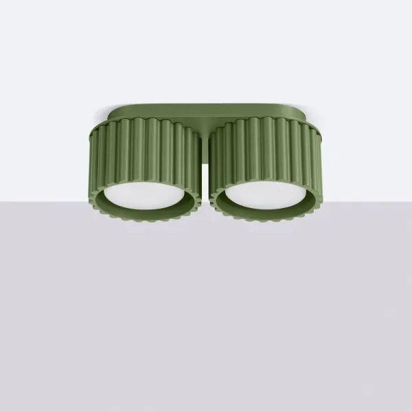 Sollux SL.1798 - Corp de iluminat tip spot AURA 2xGX53/10W/230V verde