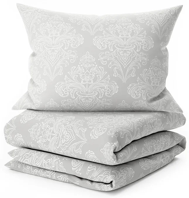 Lenjerie de pat din bumbac AZORIENT gri Dimensiune lenjerie de pat: 70 x 90 cm | 140 x 200 cm