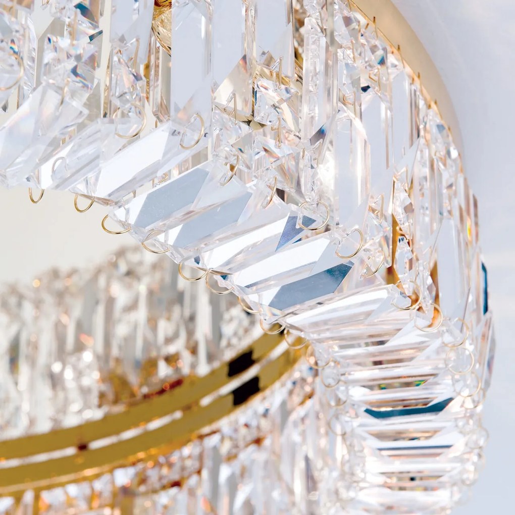 Lustra aplicata cristal Schöler design modern de lux Ring 75cm gold