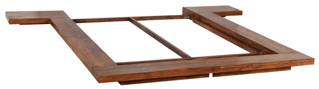 245650 vidaXL Cadru pat futon, stil japonez, 160 x 200 cm, lemn masiv