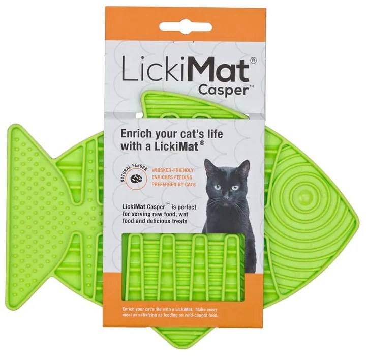 Covoraș de lins pentru pisici Casper Green – LickiMat