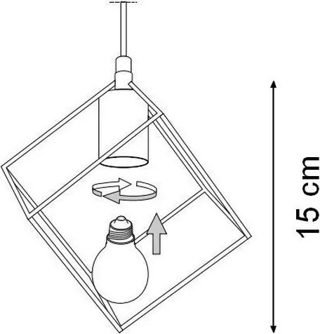 Lustră pe cablu Ideal Lux ICE 5xE27/60W/230V d. 50 cm alb