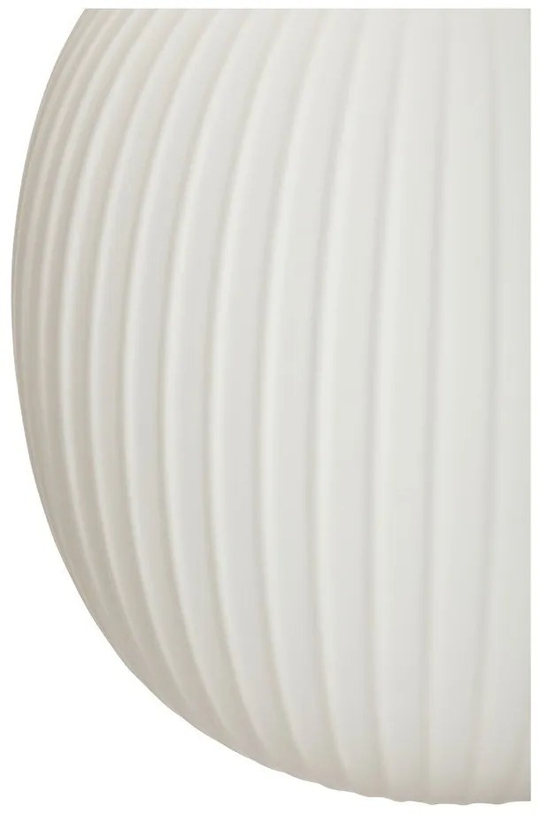 Lustră albă cu abajur din sticlă ø 40 cm Serene – Hübsch