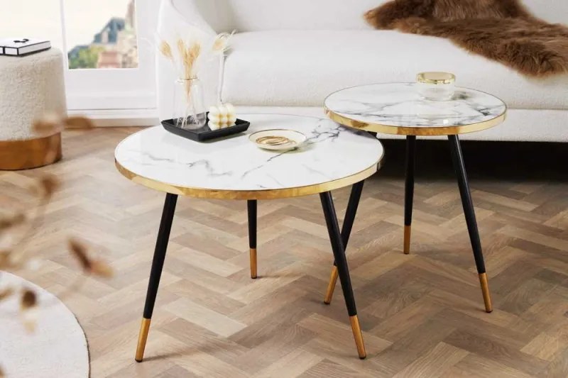 Neînvins Masa de conferinta Paris 60 cm alb, negru