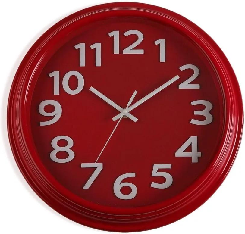 Ceas de perete Versa In Time, ⌀ 32,7 cm, roșu