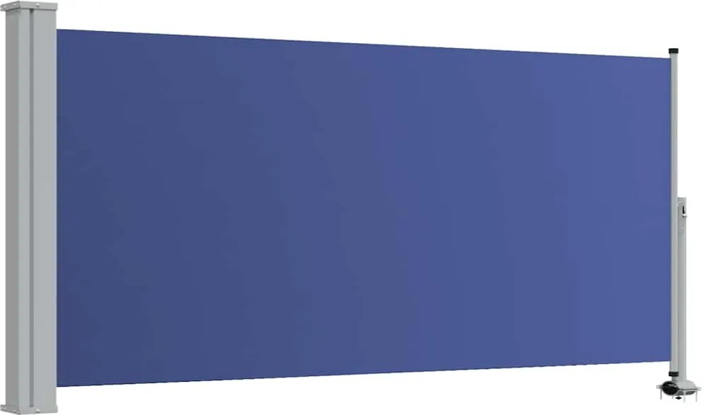 vidaXL Copertină laterală retractabilă de terasă, albastru, 120x300 cm