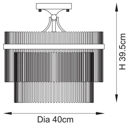 Lustră aplicată Endon 112575 MARIETTA 3xE14/7W/230V alamă/transparent