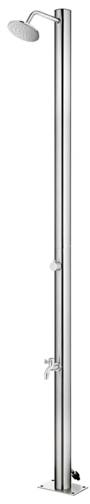 vidaXL Duș pentru grădină, 215 cm, oțel inoxidabil