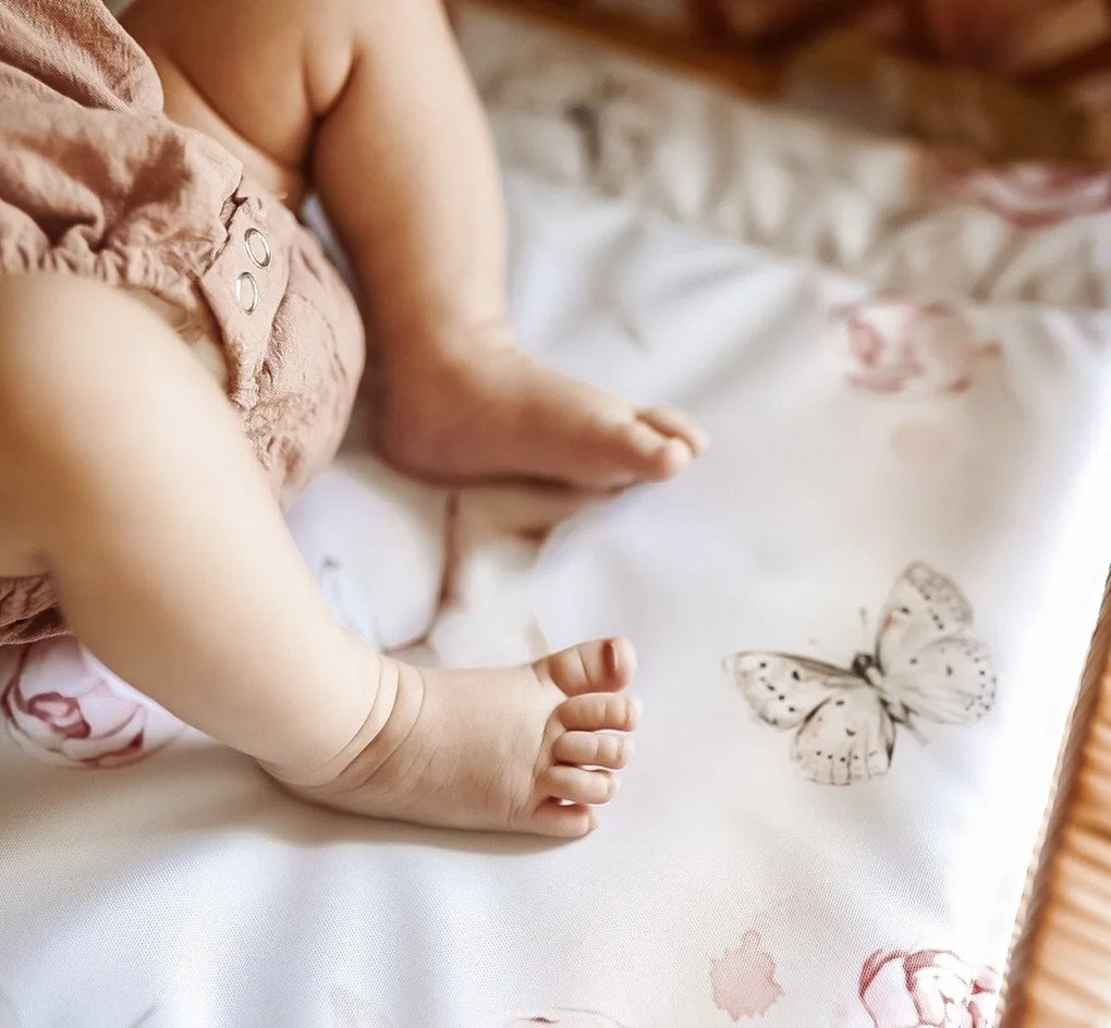 Saltea pentru masa de infasat bebe, impermeabila, fata dubla, Animals by BabySteps