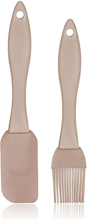 BANQUET Set spatulă şi pensulă CULINARIA, mix culori