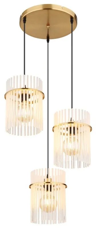 Lustra moderna cu 3 pendule GORLEY auriu