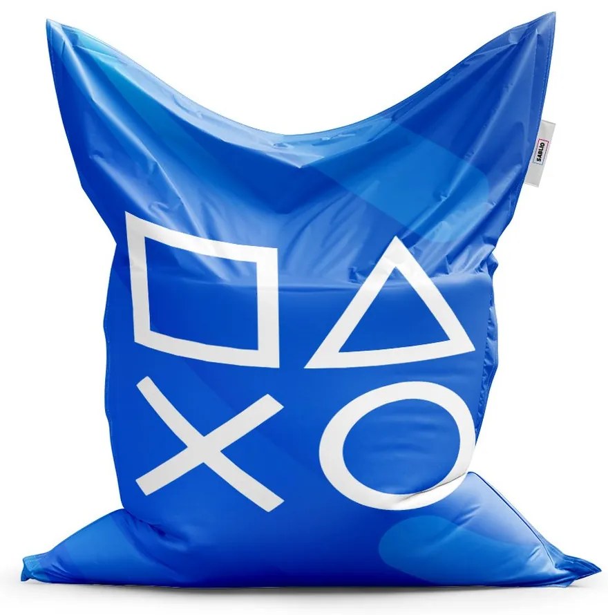 Sac de șezut Classic consolă 2 - pentru copii, albastru