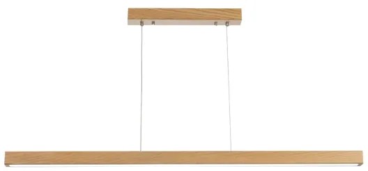 Brilagi - Lustra LED OAK suspendată cu cablu, 30W/230V, 3000/4500/6000K, stejar