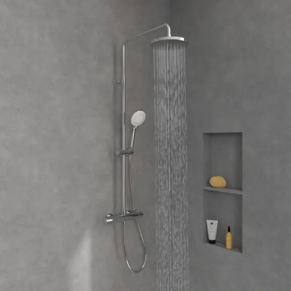 Villeroy & Boch TVS10900200061 - Set de duș cu baterie UNIVERSAL, crom lucios