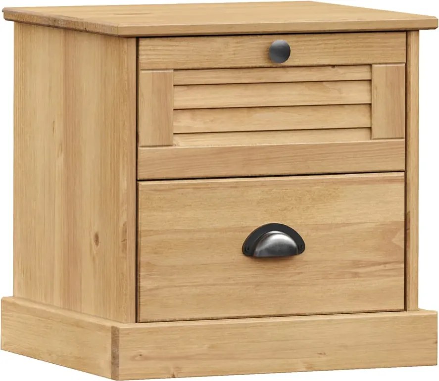 vidaXL Noptieră VIGO, 42x35x42 cm, lemn masiv de pin