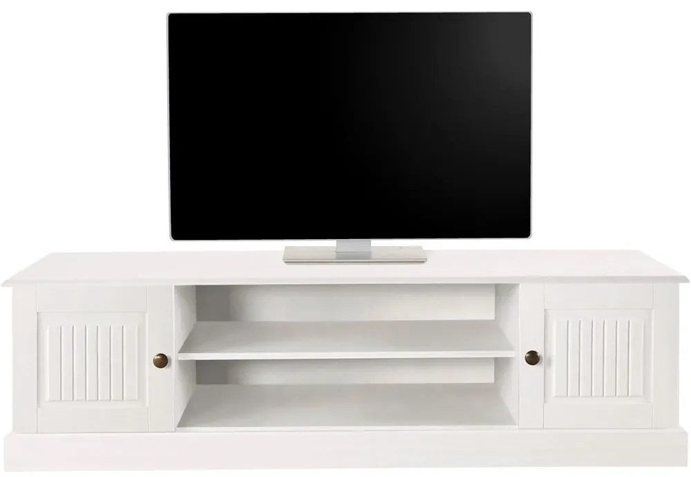 Comodă TV albă din lemn de pin 45x40 cm Mille – Støraa