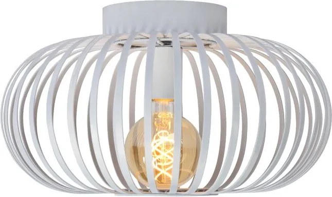 Plafoniera Manuela, metal, alba, 23 x 40 x 40 cm, 60w