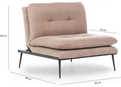 Fotoliu extensibil SPEAKY maro