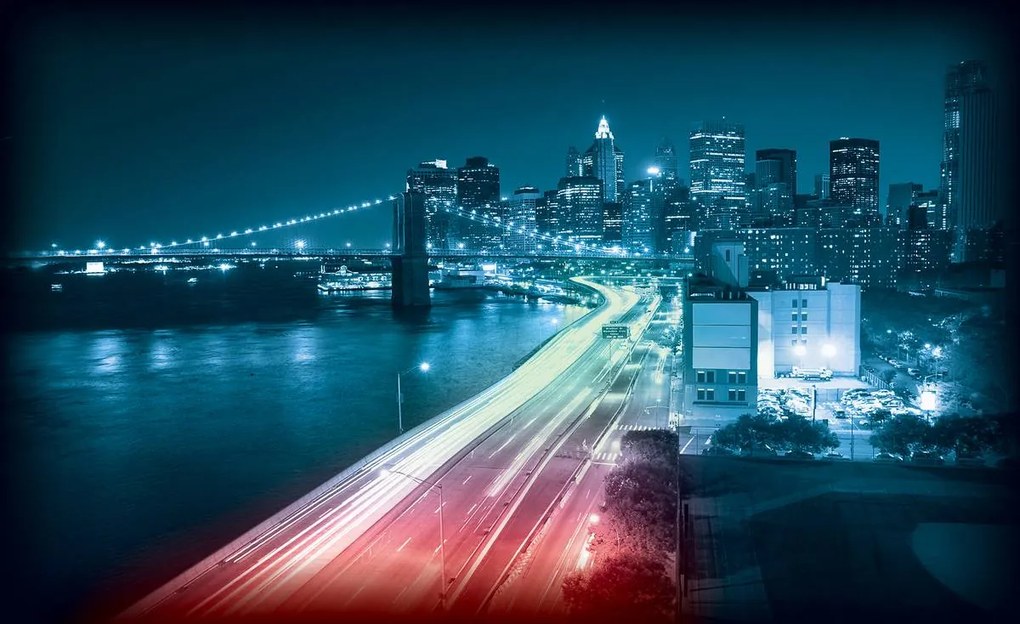 Fototapet - New York Brooklyn Bridge City (152,5x104 cm)