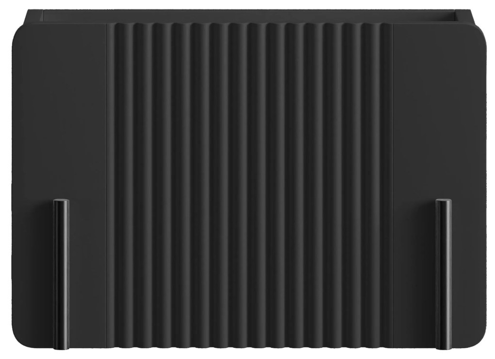 Noptieră Malmi 45 cm cu sertar - negru mat / negru