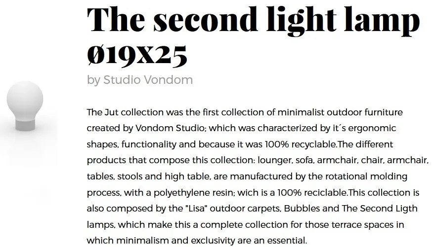 CORP DE ILUMINAT LED RGB DECORATIV THE SECOND LIGHT 19cm