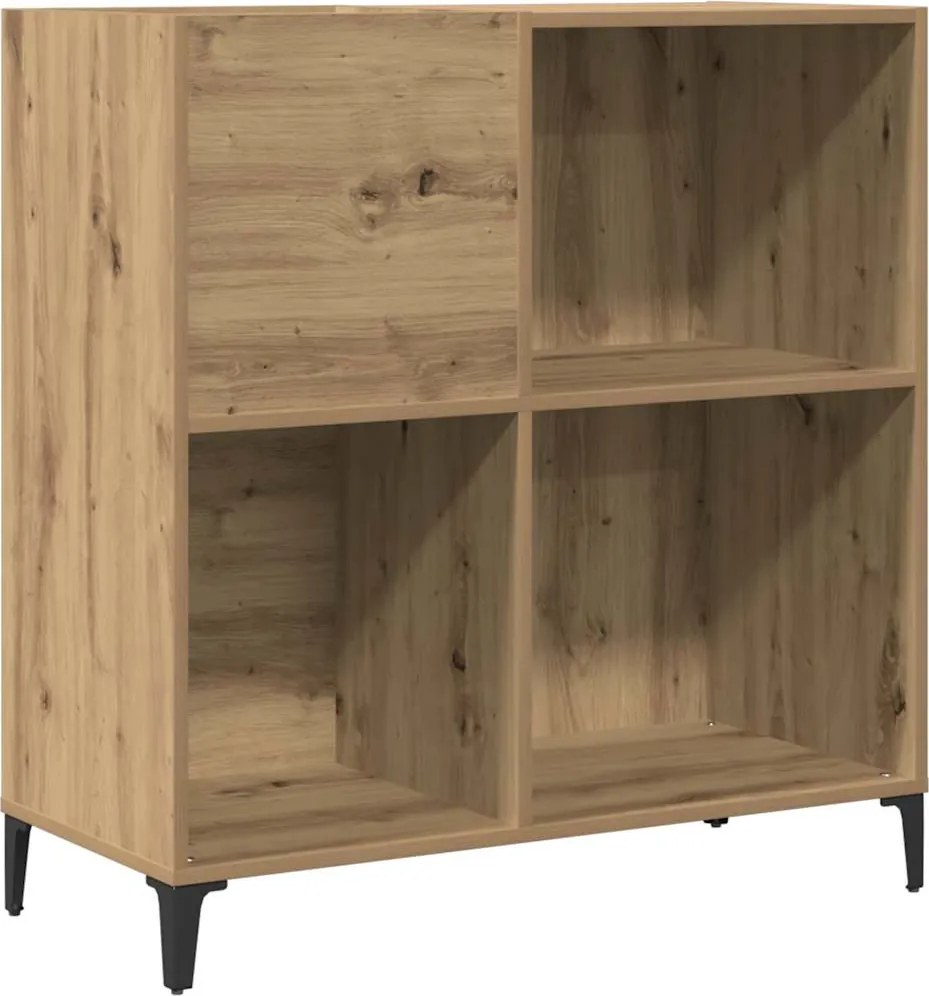 vidaXL Dulap discuri stejar artizanal 84,5x38x89 cm lemn prelucrat