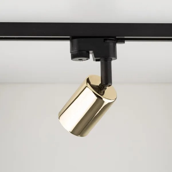 Spot pentru sistem de șină TOP 1xGU10/10W/230V auriu/negru