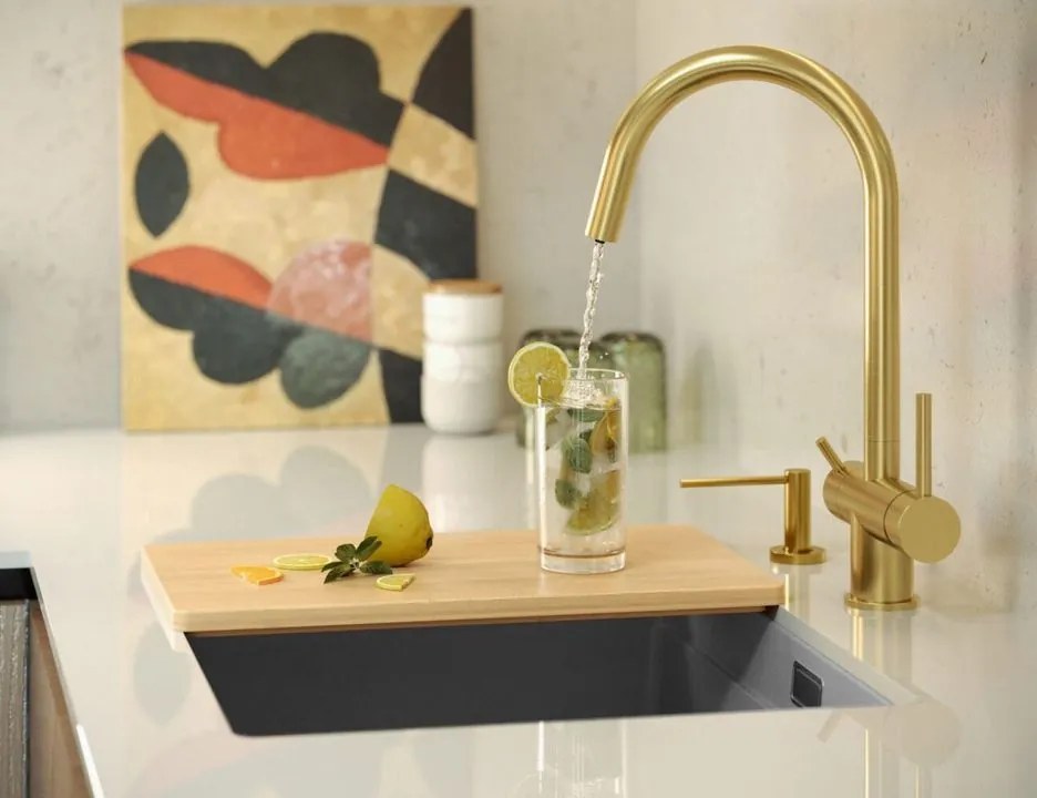 Chiuveta din granit Logan 100 auriu