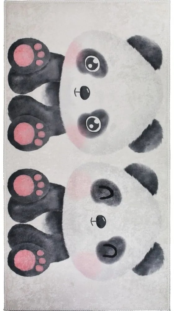 Covor pentru copii negru-alb 160x230 cm Panda Friends – Vitaus