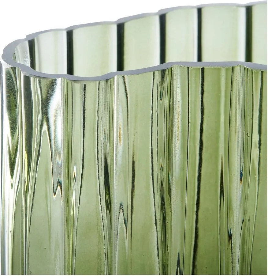 Vază verde din sticlă (înălțime 26,5 cm) – House Nordic