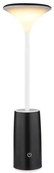 Lampă LED dimabilă de masă Globo 21020B QUIRIN LED/1,2W/3,7V 3000K negru