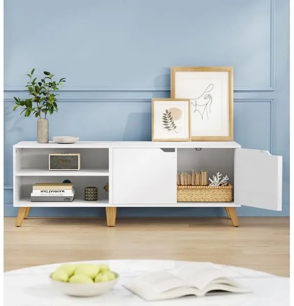 Comodă TV BASTOR, albă