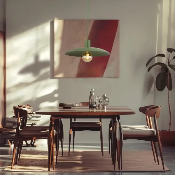 Lustră pe cablu ASTRA 1xE27/15W/230V d. 41 cm verde