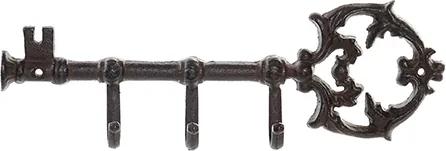 Cuier Key din metal maro 35x12 cm