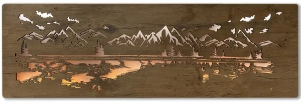 Li-Go 4778/A/4 - Decorațiune LED de perete LED/10W/5V 30000 mAh 120x40 cm stejar