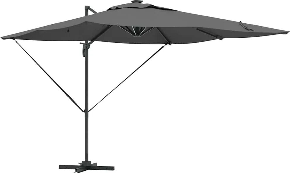 vidaXL Umbrelă de soare Antracit 286 x 284 x 270 cm