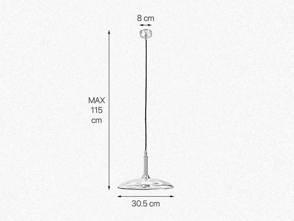 Pendul realizat manual din alama Elio 30cm