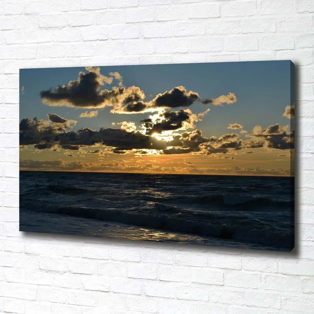 Print pe canvas Apus de soare peste mare