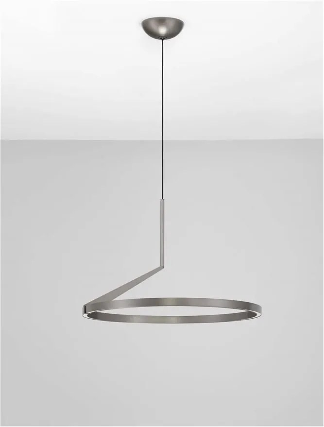 Lustra LED suspendata design minimalist TILIA nickel