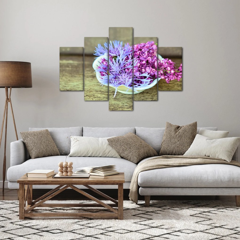 Tablou cu decorațiune din lavanda (150x105 cm)
