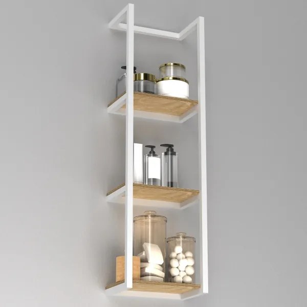 Suport de perete pentru prosoape 78x23 cm alb