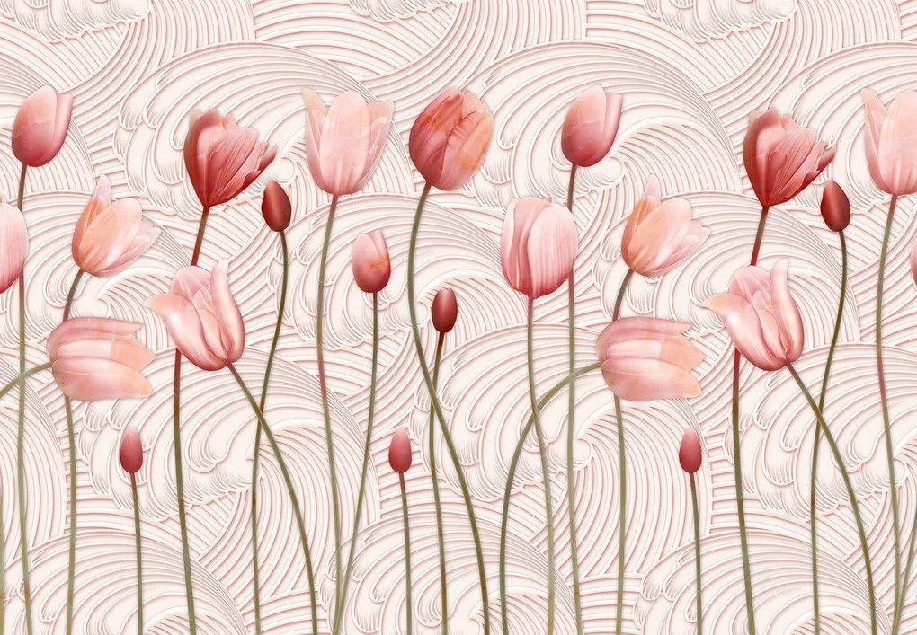 Fototapet - Lalele roz (147x102 cm)