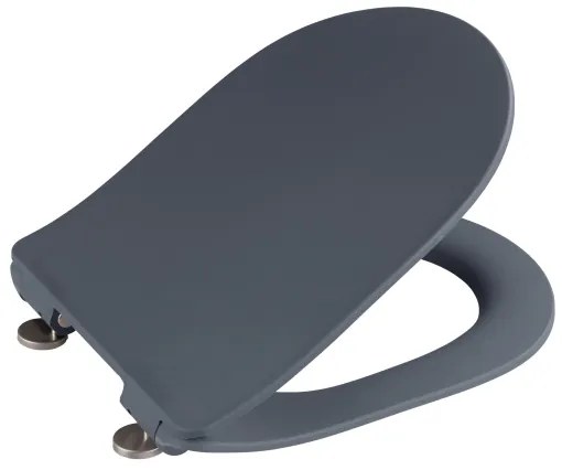 WENKO 23828100-Capac WC SEDILO 45,2x36,2 cm gri/argintiu