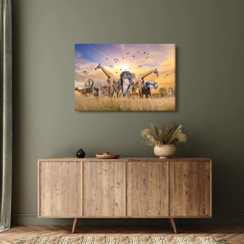 Tablou - Animae din Africa (90x60 cm)