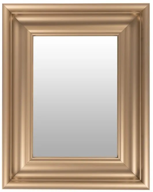 Oglinda dreptunghiulara cu rama din polistiren champagne Scott, 45,5cm (L) x 36,5cm (L) x 5,2cm (H)